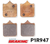 SET 2 COPPIE DI PASTIGLIE SINTERIZZATA RACING PISTA ANTERIORI BRAKING P1R947 BMW S1000 R / RR